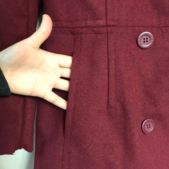 NWT Alpine Swiss Burgundy Trench Coat (Medium) - Picture 3 of 8